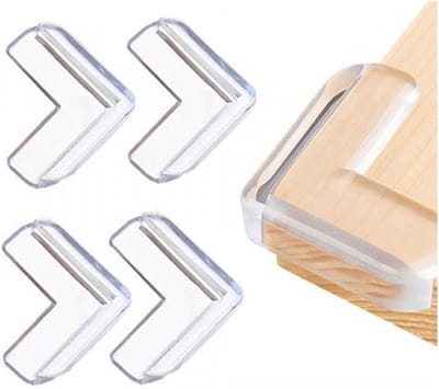 Hoekbeschermers - Siliconen - 4 stuks - Tafelhoek beschermers - Hoekbeschermer tafel - Transparant