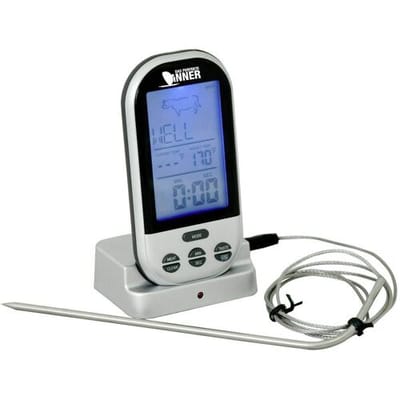Techno Line WS 1050 Barbecuethermometer Alarm, Bewaking van kerntemperatuur °C /°F-weergave, Gevogelte, Lam, Kalkoen, Rund, Varken, Burger