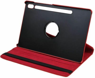 Geschikt voor Samsung Galaxy Tab S6 10.5 (T860-T865) Hoes Pearlycase.. Kunstleder Hoesje 360° Draaibare Book Case Bescherm Cover Rood