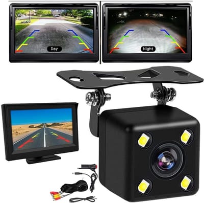 NBAP® Achteruitrijcamera - Dashcam - Parkeersensoren Parkeerhulp - Zwart