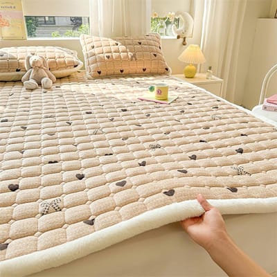 Japanse Vloermatras - Opvouwbaar Bed - Comfortabel Slapen - Dikke Zachte Structuur - 60 x 80 inch - Grijs