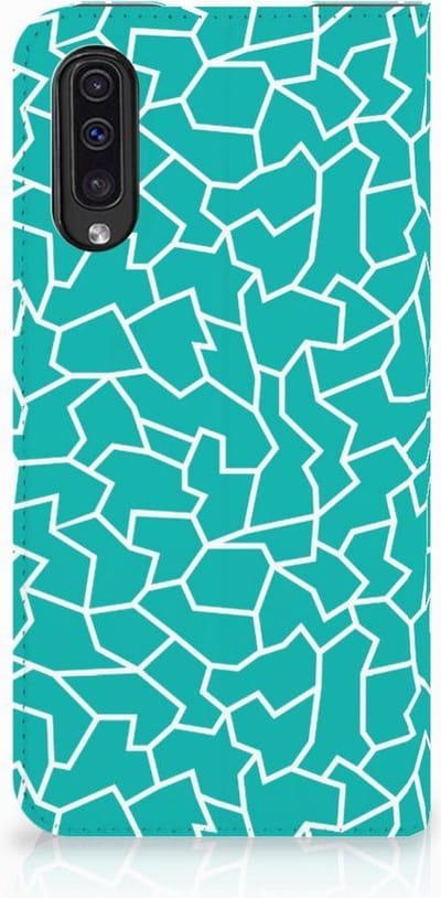 Samsung Galaxy A50 Bookcase Cracks Blue