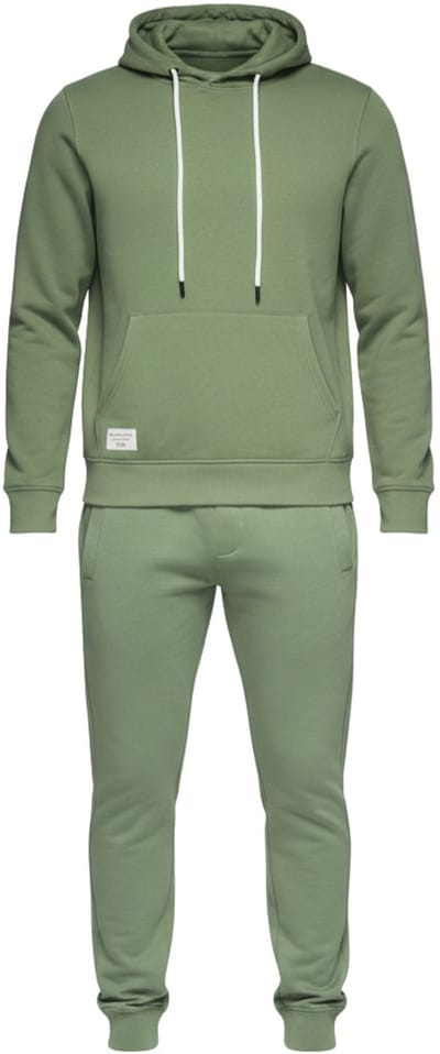 OMBRE Set - Katoen - Lange Mouw - Effen Groen M