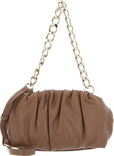 SEIDENFELT MANUFAKTUR Handtas Schoudertas Eke Clutch Almond / Gold Lichtbruin
