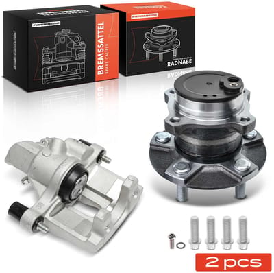 Frankberg 1x remklauw + 1x wiellager achteras links voor FORD