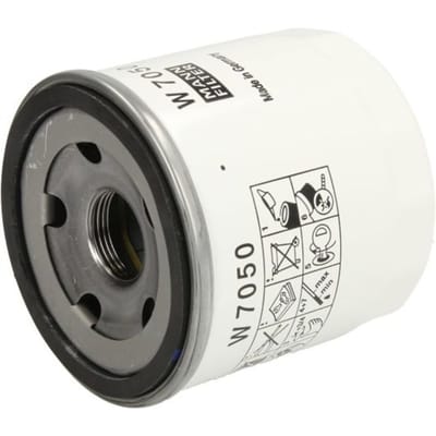 MANN-FILTER Oliefilter W 7050 voor Ford Transit Tourneo Custom | Citroën Jumper | Peugeot Boxer | Land Rover Defender | OEM 1812551 | 2128722 | BK2Q-6714-BA | LR058104 | 9808867880