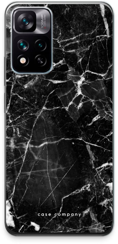 Case Company® - Hoesje geschikt voor Xiaomi 11i hoesje - Zwart Marmer - Soft Cover Telefoonhoesje - Bescherming aan alle Kanten en Schermrand