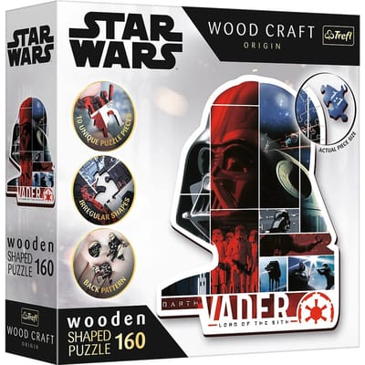 Trefl Star Wars houten legpuzzel - Darth Vader - 160 stukjes - FSC Mix.