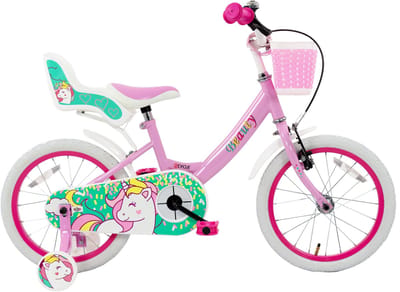 2Cycle Beauty kinderfiets 16 inch (4 tot 6 jaar) voor meisjes roze