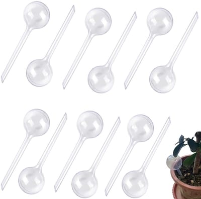 Dailygoods- Automatische Irrigatieset 12 Stuks - Plantenbollen - Waterdispenser - PVC-Materiaal - Zelfbewaterend - Transparant Ontwerp