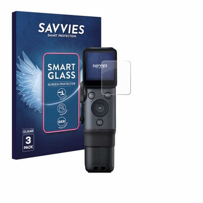 3 Stuks Savvies Screenprotector - geschikt voor Fujifilm Instax Mini Evo Cinema - beschermfolie glas transparant