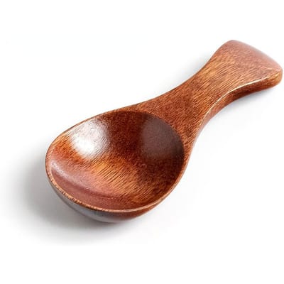 1 mini cuillères en bois pour la cuisine, cuillères à condiments, à café, à thé, à sucre, à manche court, pour enfants, ustensiles de table pour la maison marron