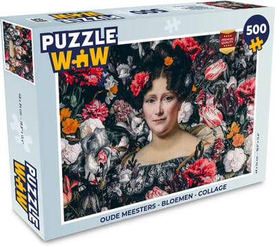 Puzzel Oude meesters - Bloemen - Collage - Legpuzzel - Puzzel 500 stukjes