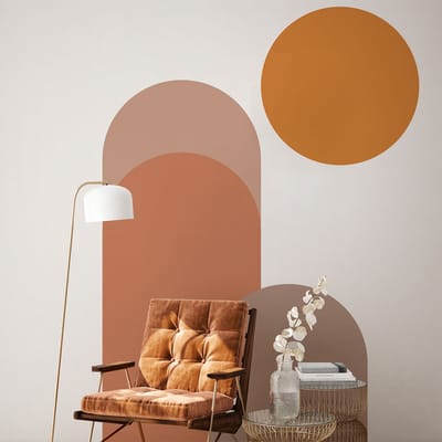 Vooraf gelijmd vliesbehang met gigantische muurschilderingen - AFRICAN ARCHES - 185x90cm
