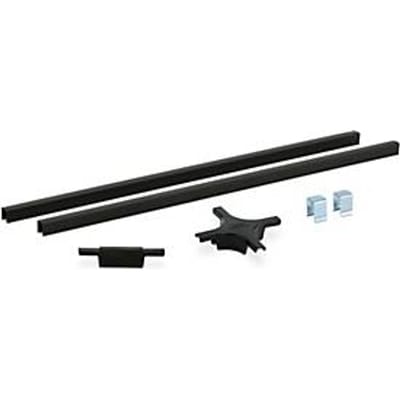 Verbindingsrail kort voor PE oppervlaktebeschermingssystemen, polyethyleen (HDPE) zwart, B 1140 x D 15 x H 15 mm