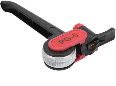 Dailygoody - Kabelstripper - Handmatige Lengtesnijder - Vervangbare Messen - Zwart - Draadstripper - Ergonomisch Design - Geschikt voor Elektrische Draad