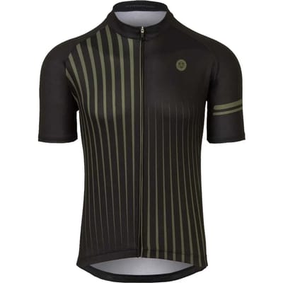 AGU Faded Stripe Fietsshirt Essential Heren - Zwart - S