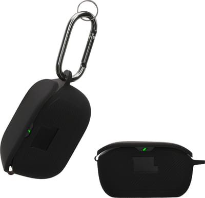 kwmobile Hoes geschikt voor JBL Vibe Buds - Siliconen cover voor oordopjes in zwart