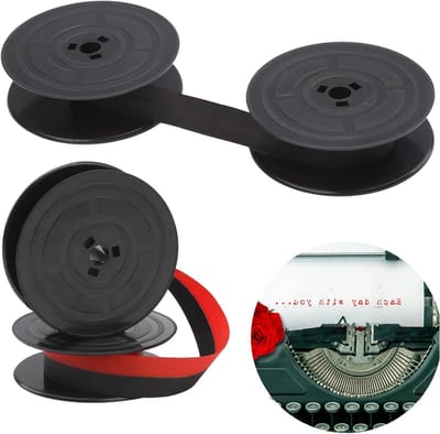 Ink Ribbon voor Typemachines, Geschikt voor Klassieke Modellen, Rood en Zwart, Nylon, Dubbele Spoel, 7 Meter Lang, Kleur Ribbons voor Typemachines