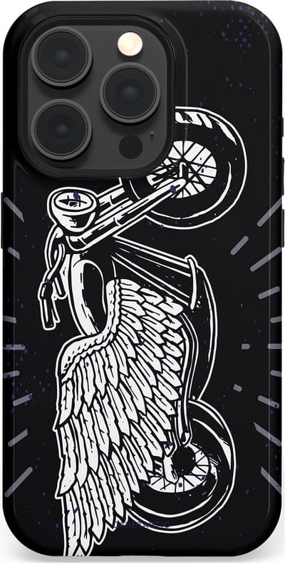Casetastic Hoesje Geschikt voor Apple iPhone 15 Pro Magsafe - Stijlvolle Beschermende Duo-layer Case - Retro highway