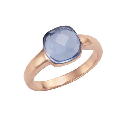 Jamelli Dames Dames ring 925 sterling zilver 1 Quartz 52 Roos 32011778