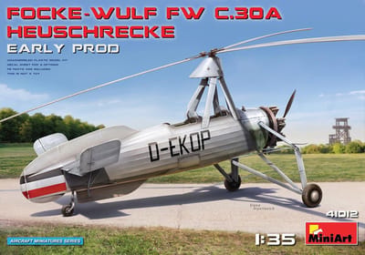 MiniArt Modelbouwpakket Militaire voertuigen - 41012 Focke-Wulf FW C.30A Heuschrecke Early Prod. Plastic - 1:35 - Modelbouw
