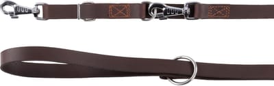 Hondenriem Trainingslijn Rondo Gestikt Bruin - Bruin - 240 cm x 22 mm