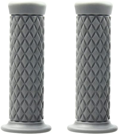 Dailygoods- Motorfietsstuurgrepen Antislip - Rubber - 2 Stuks/Set - Zwart/Camel/Wijnrood/Bruin/Koffie/Grijs/Lichtbruin - 12,3 x 2,1 cm - Duurzaam en Comfortabel - Handgrepen