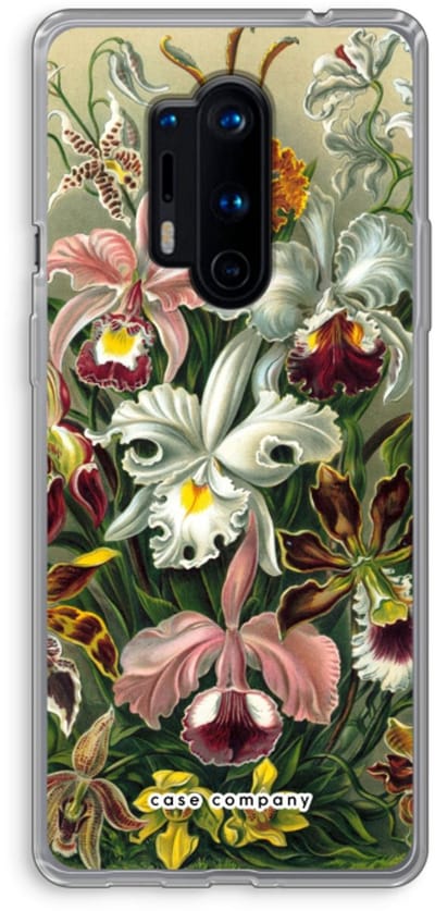 Case Company® - Hoesje geschikt voor OnePlus 8 Pro hoesje - Haeckel Orchidae - Soft Cover Telefoonhoesje - Bescherming aan alle Kanten en Schermrand