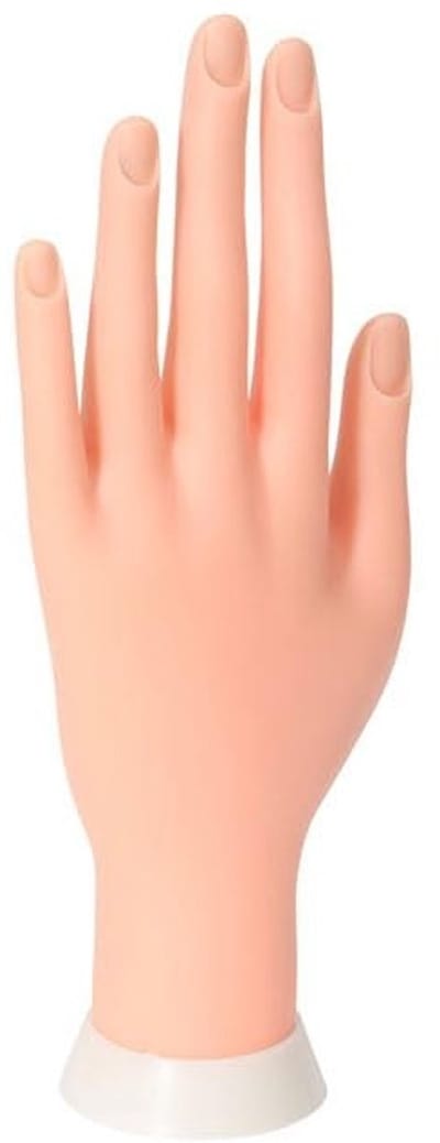 By shayne - Praktijk Hand voor Acryl Nagels - Mannequin Hand Mold - Linkerhand - Nail Art Training - Geschikt voor Beauty Beginners - 26 x 11 x 6 cm