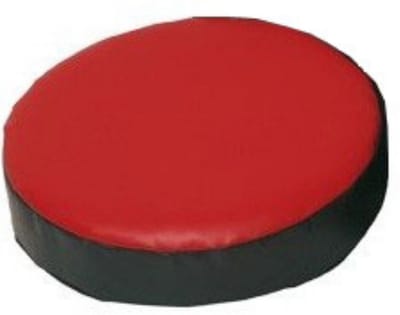 Stootkussen Rond Dia 27cm x 7 cm Rood/Zwar