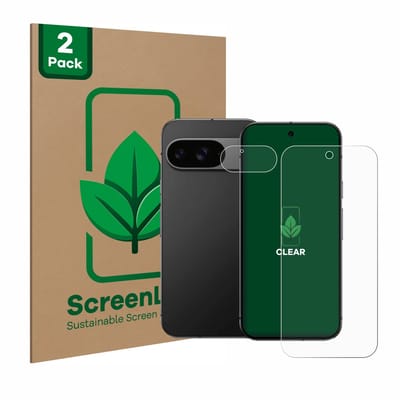 2 Stuks Screenprotector voor Google Pixel 9 (Voor+Camera) - Hoogwaardige Beschermfolie transparant