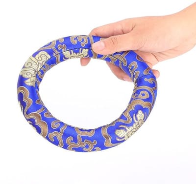 Klankkomkussen 16 cm - Geschikt voor klankschalen 7-10 inch - Zacht en comfortabel - Zijdebrokaat - Elegante uitstraling - Goede afwerking - Meditatiekussen