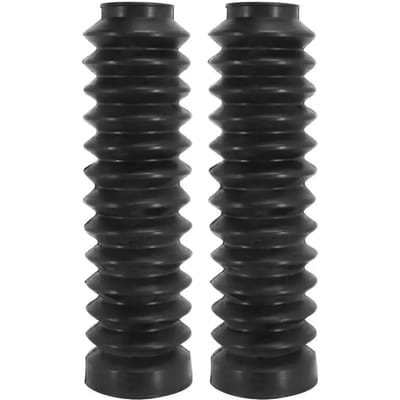 Paire de soufflet de fourche noir Ø33x50x210mm pour moto cyclomoteur cyclo