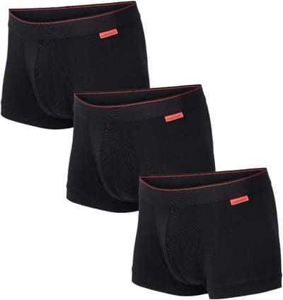 Undiemeister Korte Boxershort Heren - Volcano Ash (Zwart) - 3-Pack - Tencel - Zijdezacht - Ademend - Anti-Bacterieel & Naadloos Ondergoed - Premium Onderbroeken Heren - Maat S