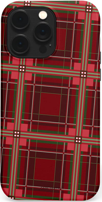 Casetastic Hoesje Geschikt voor Apple iPhone 14 Pro Max Magsafe - Stijlvolle Beschermende Duo-layer Case - Schots Ruit Rood - Tartan Royal Stewart Plaid