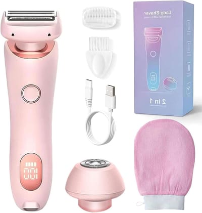 Elektrische Ladyshaver - Ontharingsapparaat Vrouwen - Zachte Huid - 3-Blads Systeem - IPX7 Waterdicht - Roze