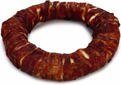 Beeztees culinair kauwring met eend - hondensnack - 19 cm - 1 Stuk