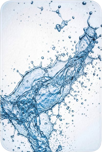 WC mat 60x90 cm - Antislip - Spash - Water - Blauw - Toiletmat - Vloermat - Douchemat - Toilet tapijt - Toiletmatten