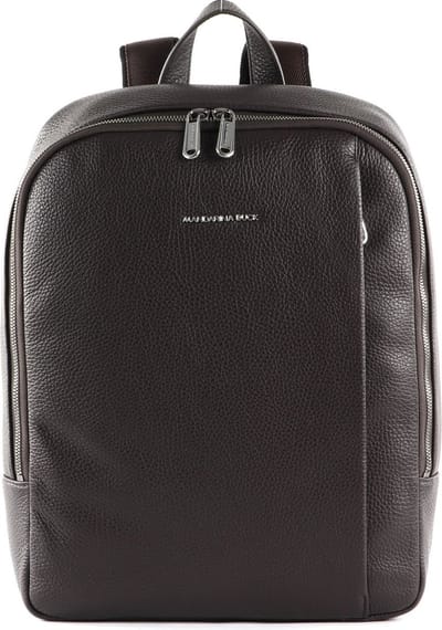 MANDARINA DUCK Leren Rugzak met laptopvak Mellow Urban Backpack Mole Bruine