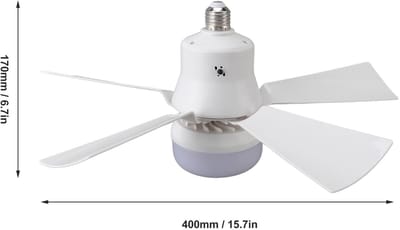 Dailygoody - Plafondventilator met Verlichting - Kleine