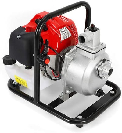 Benzine Waterpomp - Tuinpomp Krachtig - Water Verplaatsen - Hoge Opvoerhoogte - 8000 L/U - Zilver