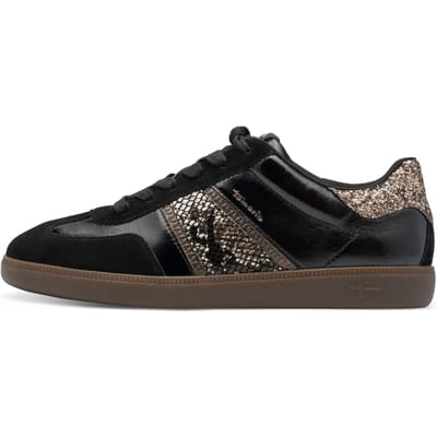 Tamaris Sneaker 1-23624-43 081 Dames Lage Damesschoenen Leer M2362443 zwart
