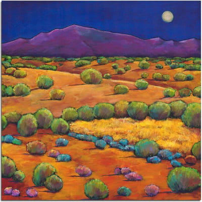 Peinture diamant thème armoise de minuit, broderie 5D à faire soi-même, paysage 30x30CM brown