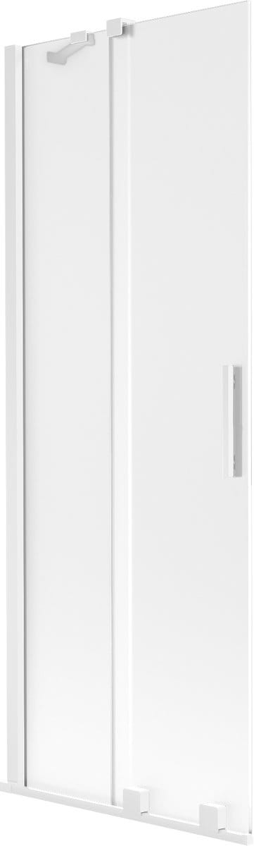 Mexen Velar 2-delige verschuifbare badwand 70 x 150 cm, matglas, wit - 896-070-000-31-20