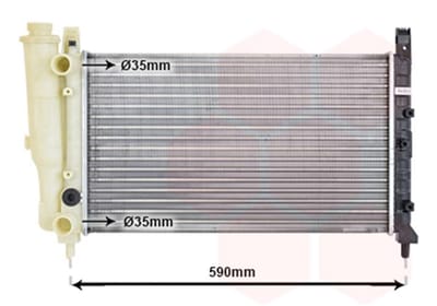 Van Wezel - RADIATOR VOOR FIAT FIORINO 1991-2000 RA065805VWAN