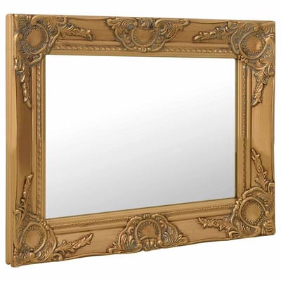 vidaXL - Wandspiegel - barok - stijl - 50x40 - cm - goudkleurig