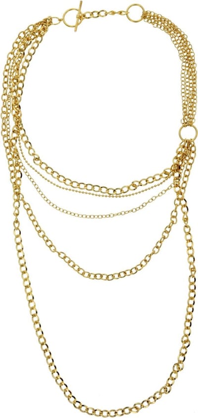 Behave - Korte ketting dames - goudkleur lagen - urban chique stijl