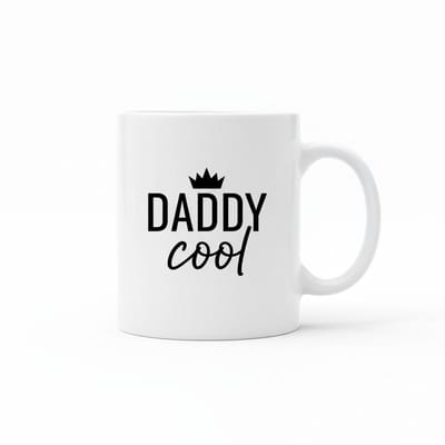 Daddy Cool Koffiemok 330 ml – Stijlvolle Vader Quote Keramische Cadeaumok voor Papa