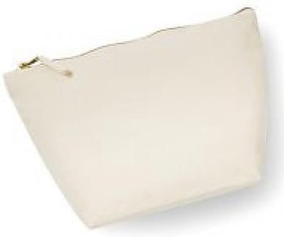 Westford Mill Canvas Accessory Bag WM540 - Natural - L (23 x 22,5 x 11 cm)